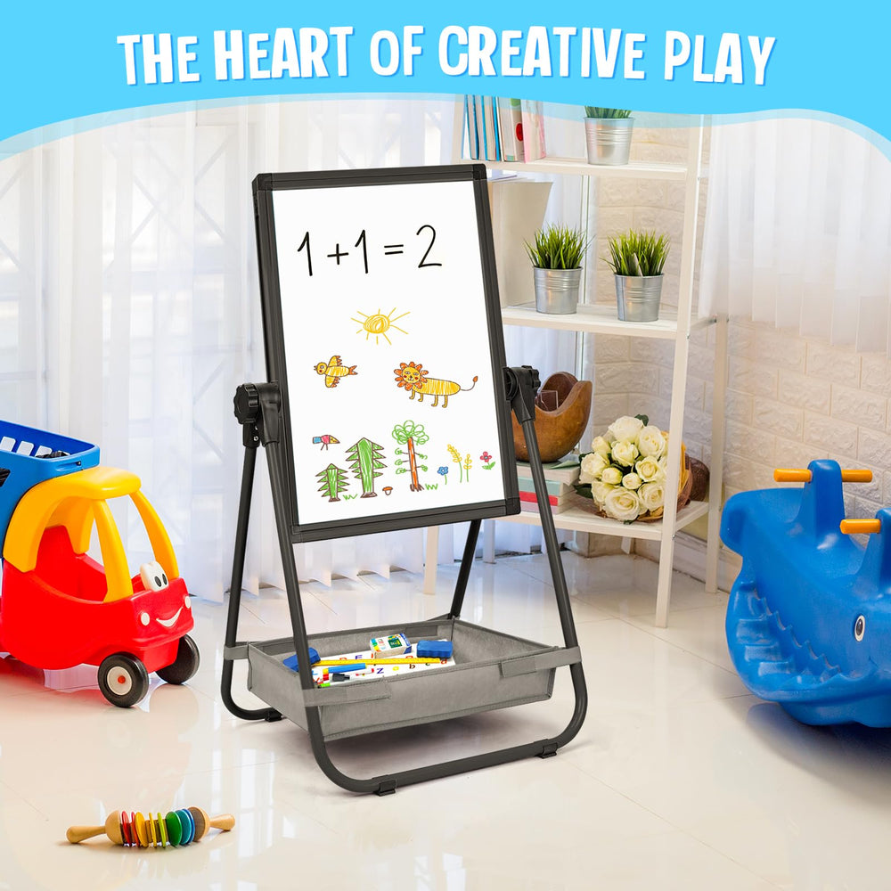 maxtek Kids Easel complete creative set with markers and chalk