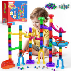 MaxTronic marble run kit cover image showing vibrant gift packaging