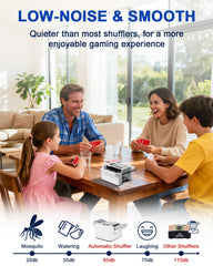 MAXVINI transparent window lets players monitor shuffling for fairness.