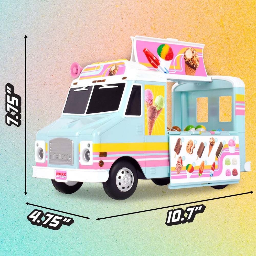 Maxx Action miniature ice cream set for varied pretend treats and play sessions.