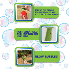 Maxx Bubbles 100 mL solution included for immediate use.