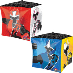 Mayflower Power Ranger Ninja Steel 15-inch Cubez Balloon, ideal for kids' birthday parties