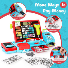 Maysida 52PCS toy cash register LED light for bright, engaging play