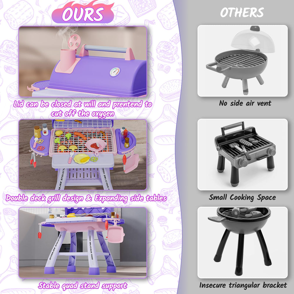 Maysida toy food and accessories set boosts creativity and fine motor skills.