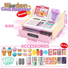 Maysida wooden toy foods for complete grocery role-play