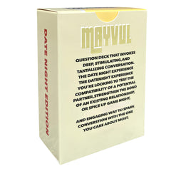 MAYVUL Tonight Conversation Card Game play scene featuring couples and families enjoying questions.