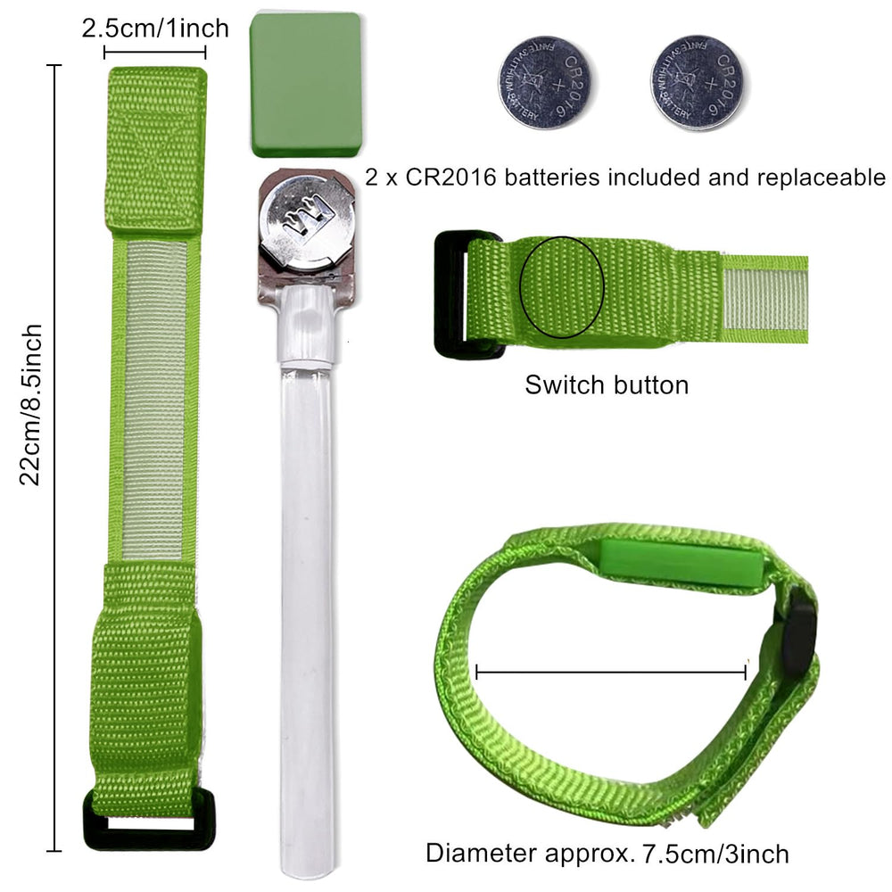 M.best LED bracelet with battery pack installed for immediate use