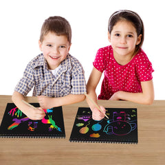 MBJRFU I&Art rainbow pages emerge with bright colors on scratch