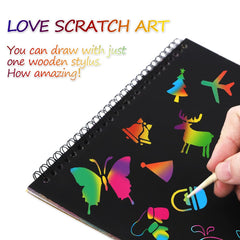 MBJRFU I&Art wooden scratch sticks enable precise, mess-free doodling