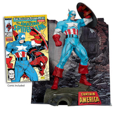 McFarlane Marvel Captain America 1:6 scale figure with environmental base for striking display.