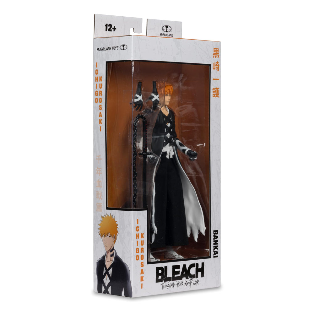 Pose-ready McFarlane Toys Bleach Ichigo 7in figure on shelf