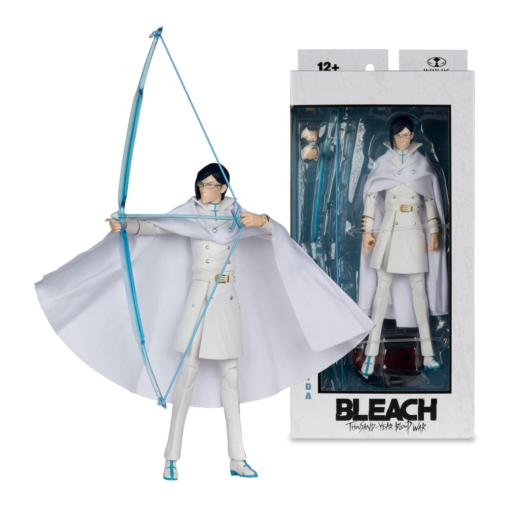 McFarlane Toys Bleach Uryu Ishida bow detail highlighting accessory realism