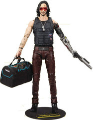 McFarlane Toys Cyberpunk 2077 Johnny Silverhand Variant front view for striking display