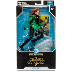 McFarlane Cyclone figure with tornado base enhances dramatic shelf display.