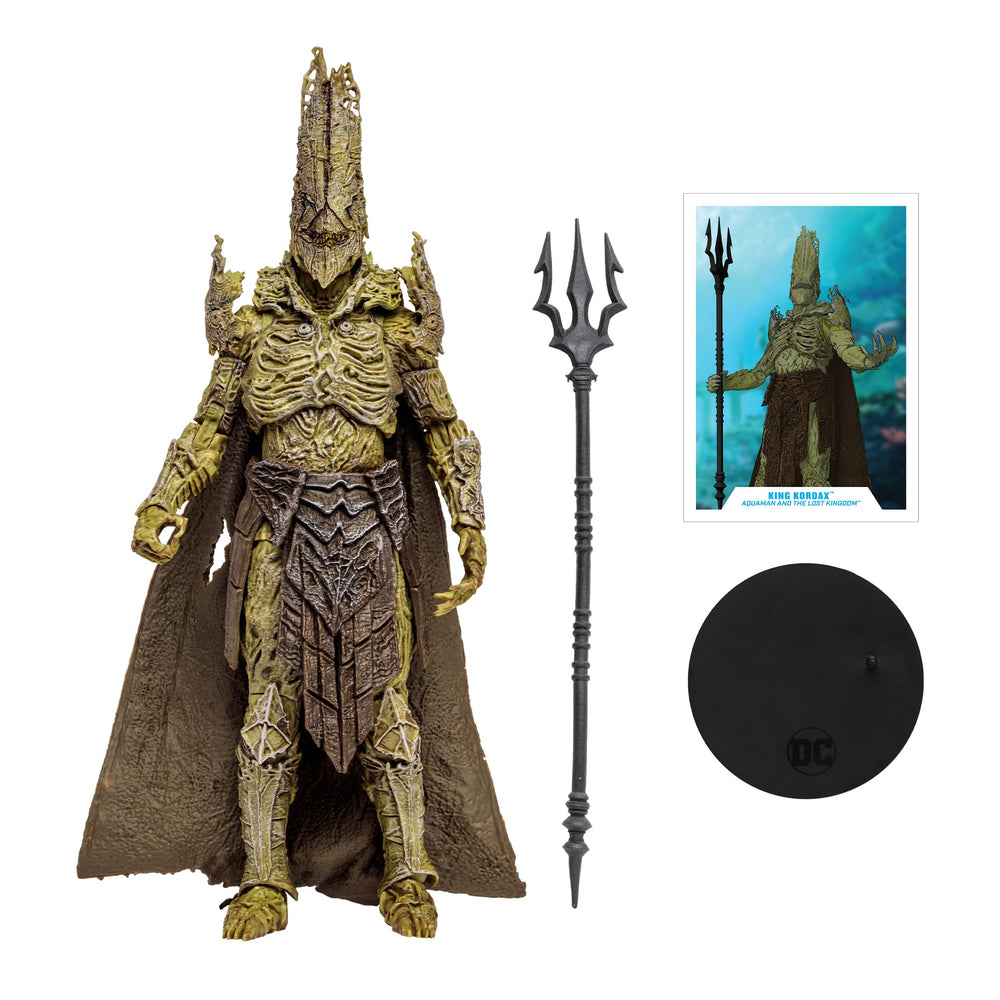 McFarlane Toys King Kordax biography on back adds context for collectors.
