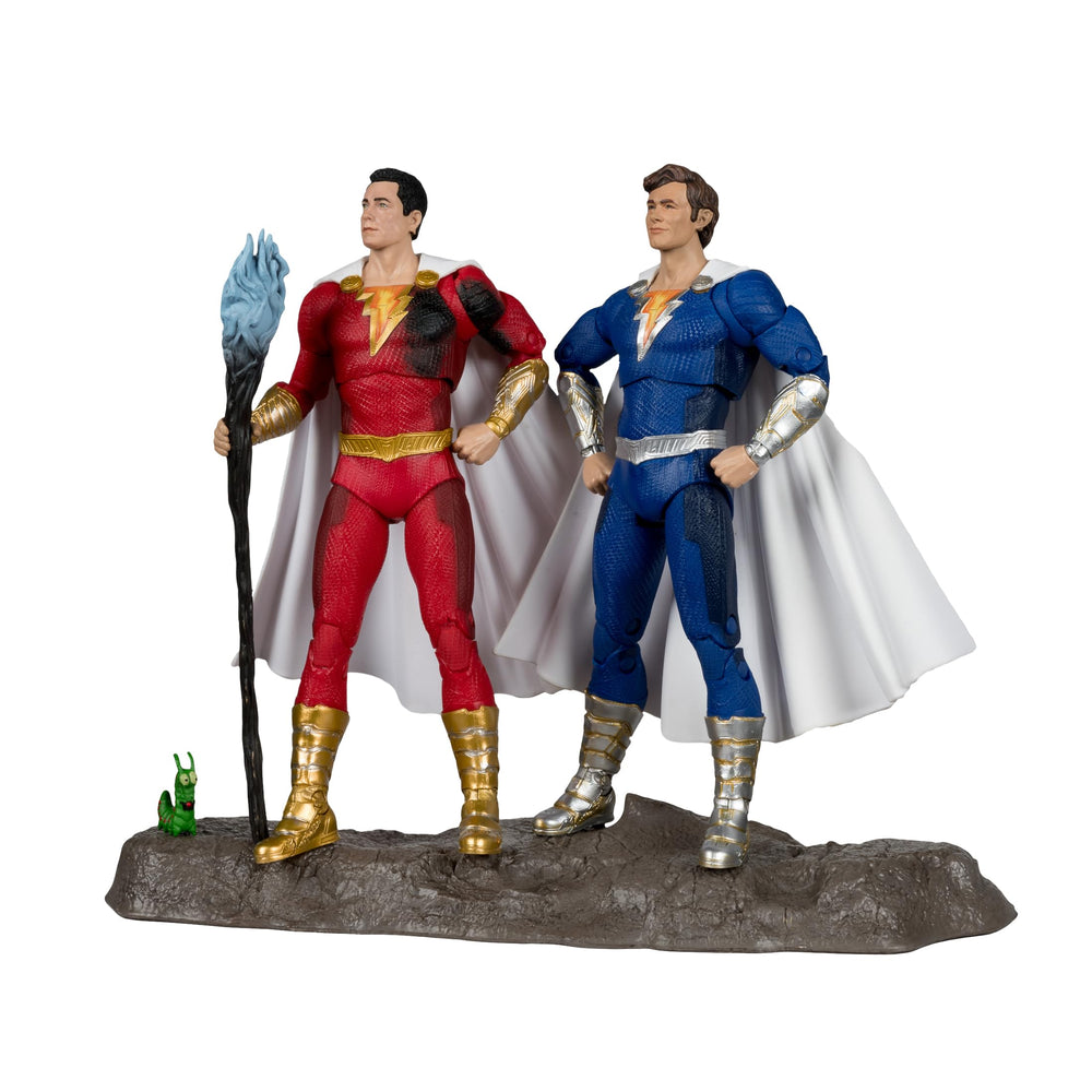 McFarlane Toys Shazam Freddy 2-pack front view for striking display and poseability.
