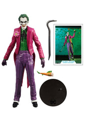 Close-up shows 22-point articulation for dynamic posing on McFarlane's Joker figure.