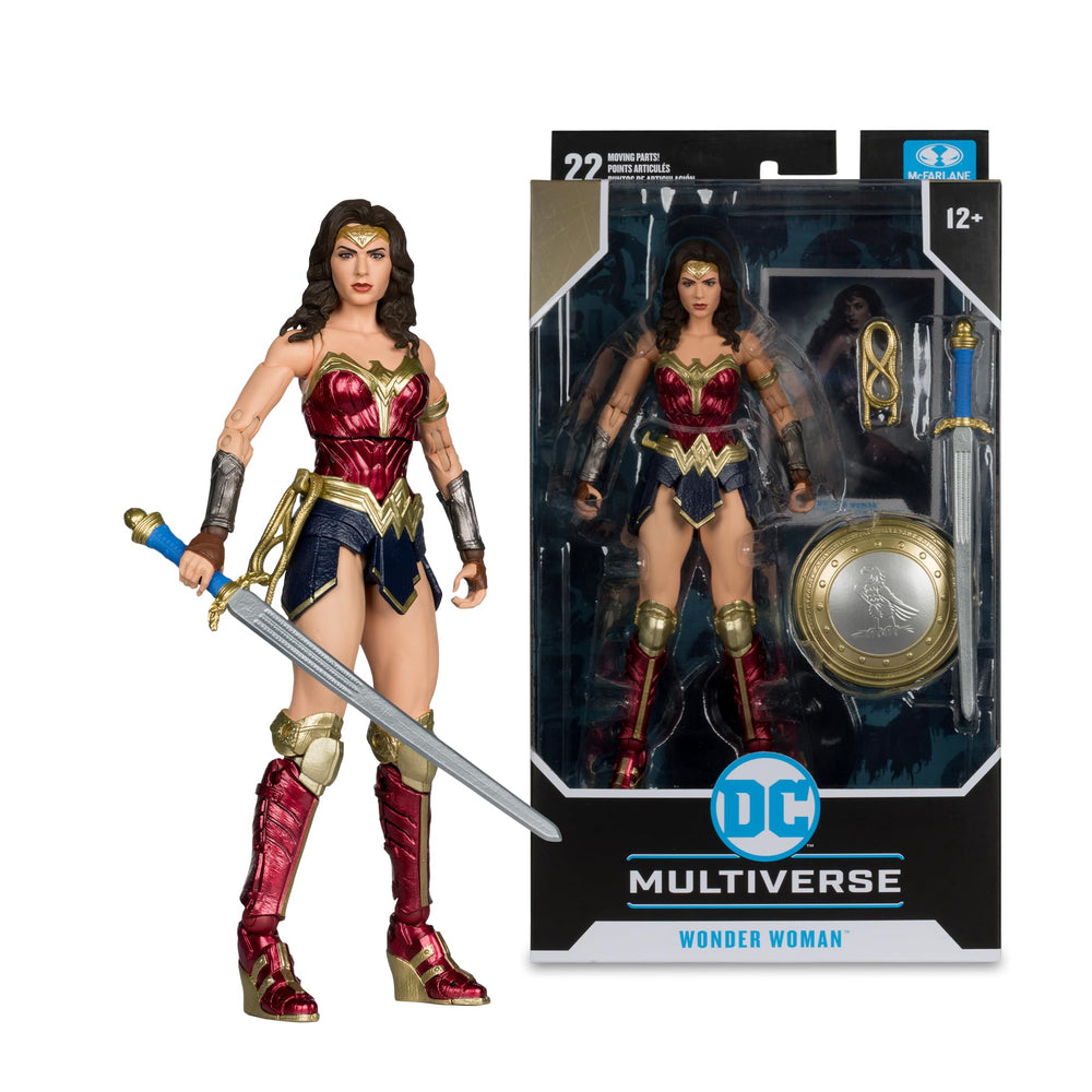 Collectible art card featuring Wonder Woman character art and bio