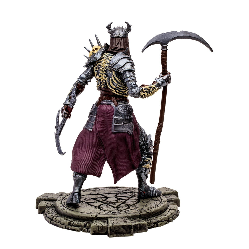 McFarlane Toys Diablo IV Bone Spirit Necromancer back view reveals fine sculpting.