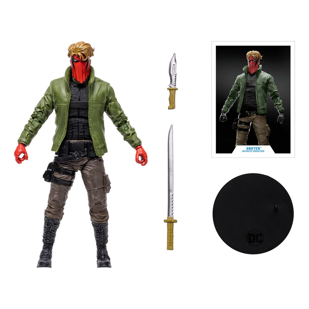 McFarlane Toys Grifter art card back includes character biography