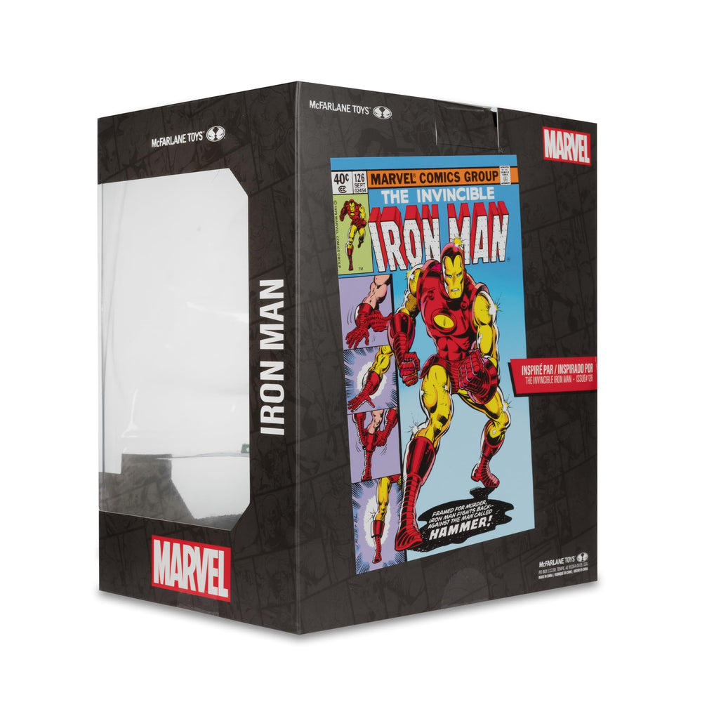 McFarlane Toys Iron Man collectible offers compact high-detail hero display.