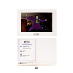 McFarlane Toys Joker animation cel reproduction enhances display storytelling.