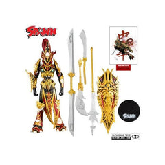 Mandarin Spawn with sword and shield for dramatic poses and action scenes