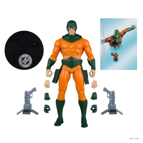 McFarlane Toys Mirror Master back view shows full articulation on shelf.