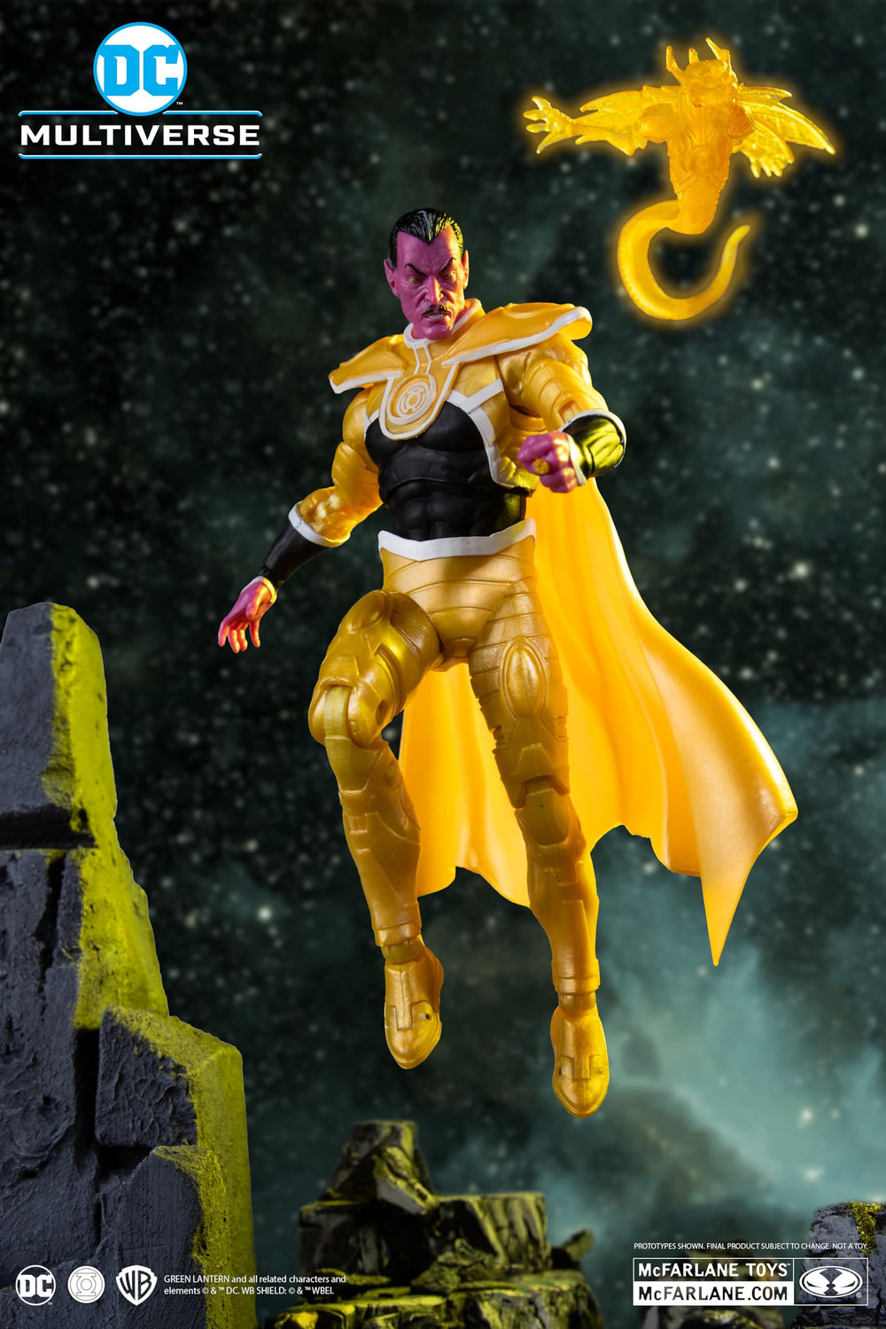McFarlane Toys Sinestro Parallax portrait for collectible shelf