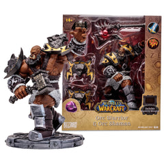 McFarlane Toys Orc Warrior/Shaman figure front view showing detailed sculpt and paintwork