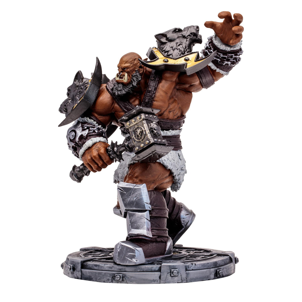 Two weapons included with the McFarlane Orc figure for varied display poses