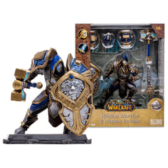 McFarlane Toys World of Warcraft Paladin figure in dynamic pose for display shelves