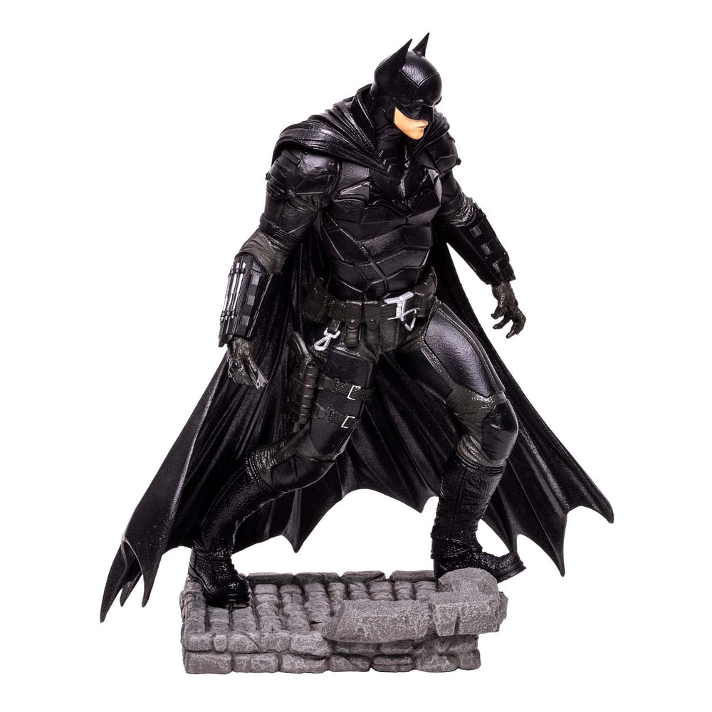 McFarlane Batman rooftop brick base enables stable shelf display