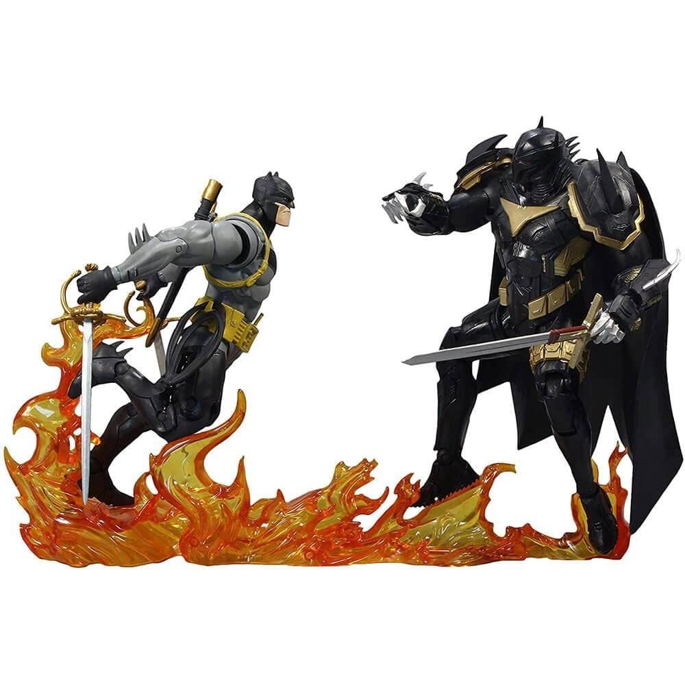 McFarlane Batman vs Azrael detailed sculpt close-up for collectors