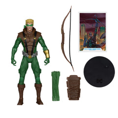 McFarlane Green Arrow blister-pack packaging and included items
