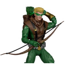 McFarlane Green Arrow action figure ready for dynamic photography