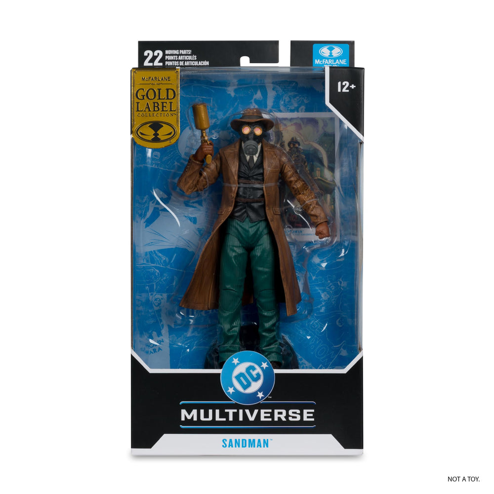 McFarlane DC Multiverse Sandman Wesley Dodds articulation details enable flexible poses