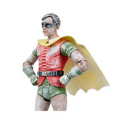McFarlane DC Retro Wax Robin side view highlights cape movement and profile