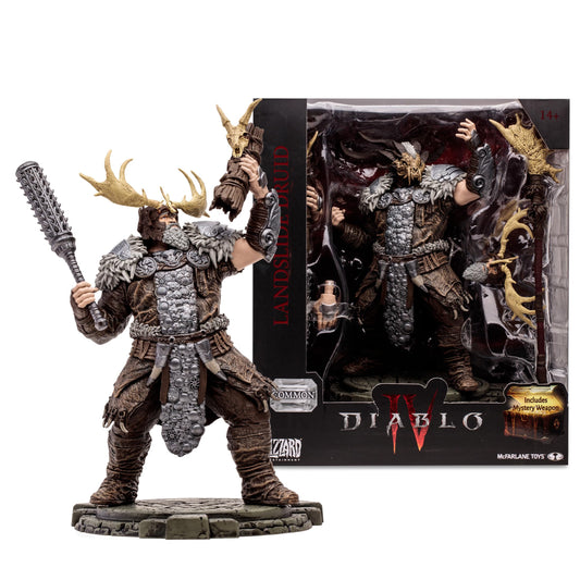 McFarlane Diablo IV Landslide Druid figure in 1:12 scale for display