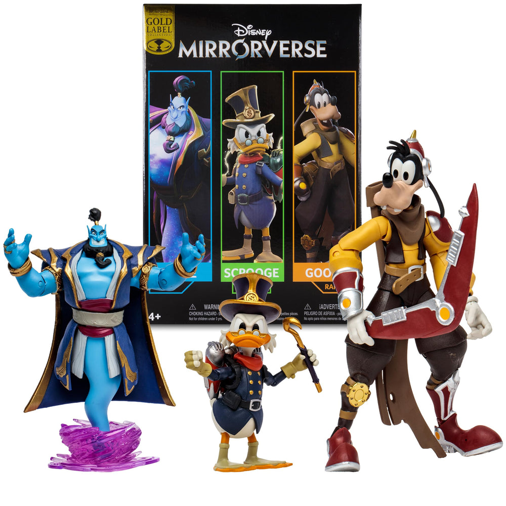 McFarlane Disney Mirrorverse Genie figure with swirl base for dramatic display