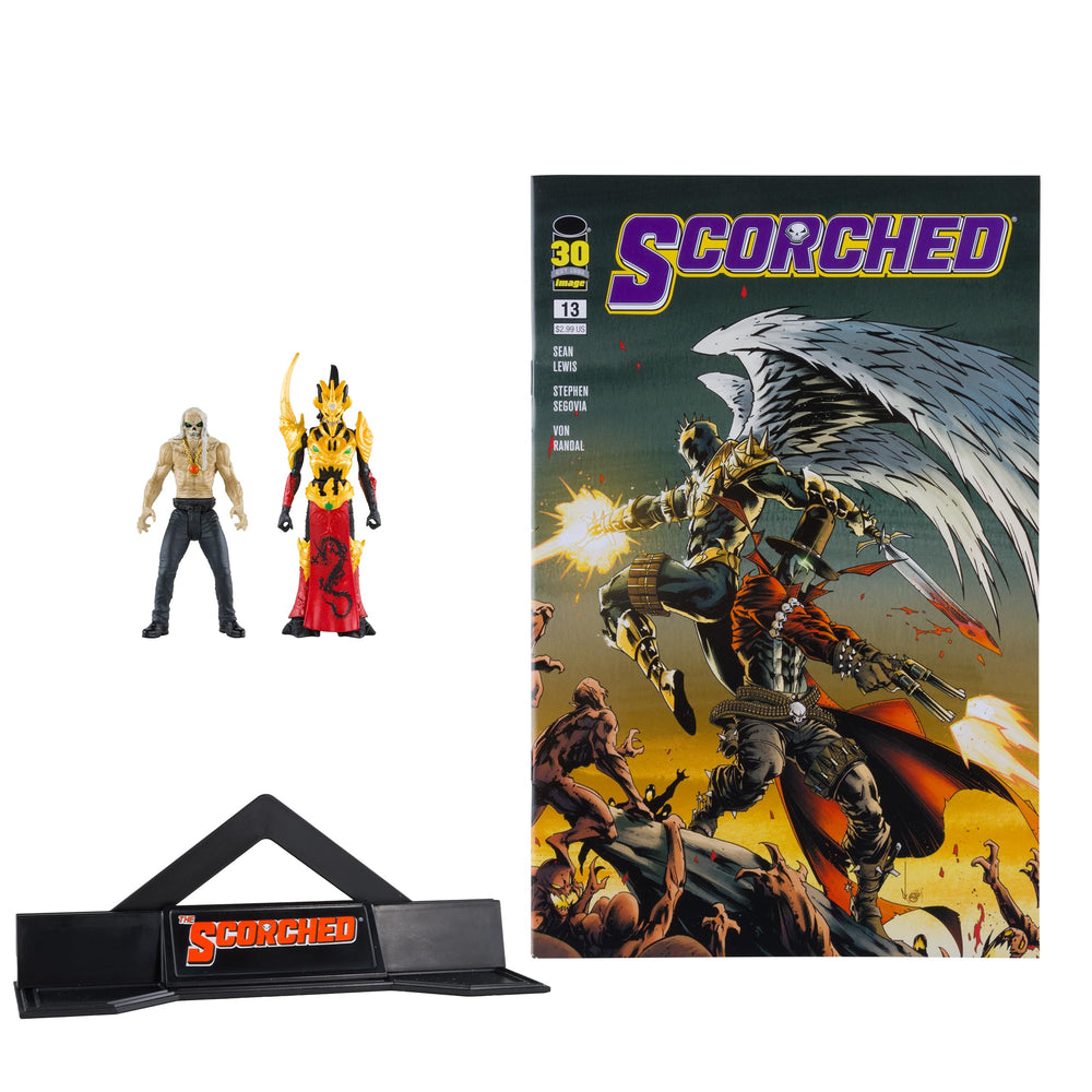 Freak and Mandarin Spawn comic-book inspired design close-up