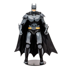 McFarlane Toys base stand supports balanced Batman posing.