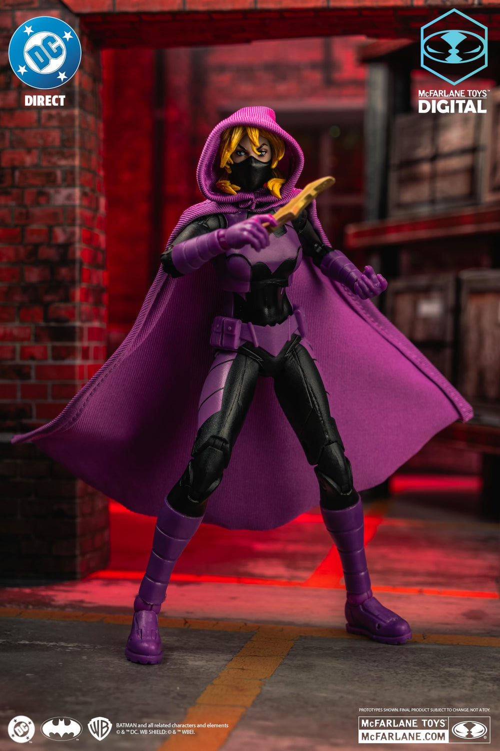 McFarlane Toys Batgirl digital collectible unlocks extra digital content.