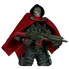McFarlane Toys Burned Spawn fabric cape adds dramatic movement to the figure