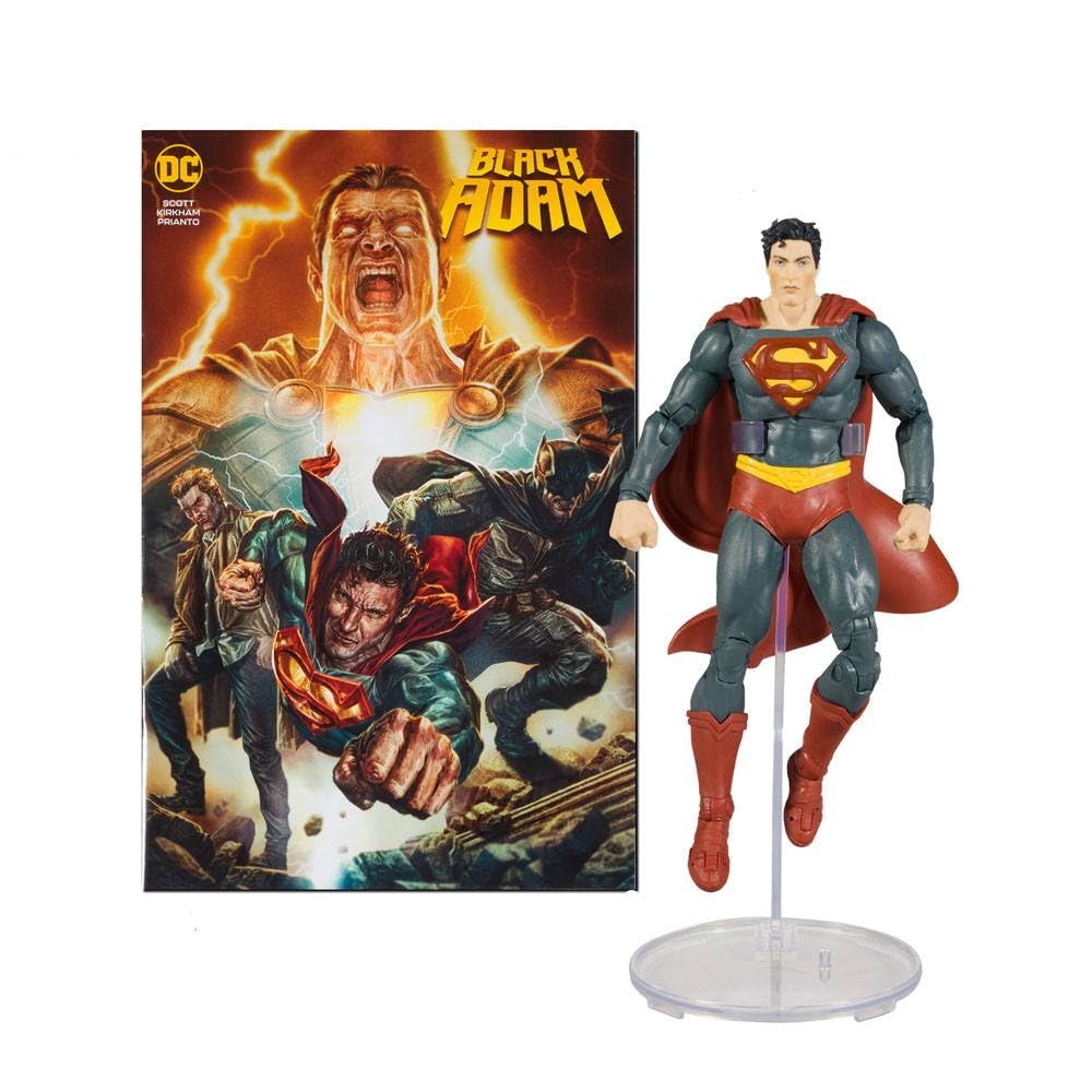 McFarlane Toys Superman head sculpt showcasing iconic features