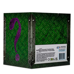 McFarlane Toys Riddler Puzzle Box unboxing moment capturing tactile puzzle pieces.