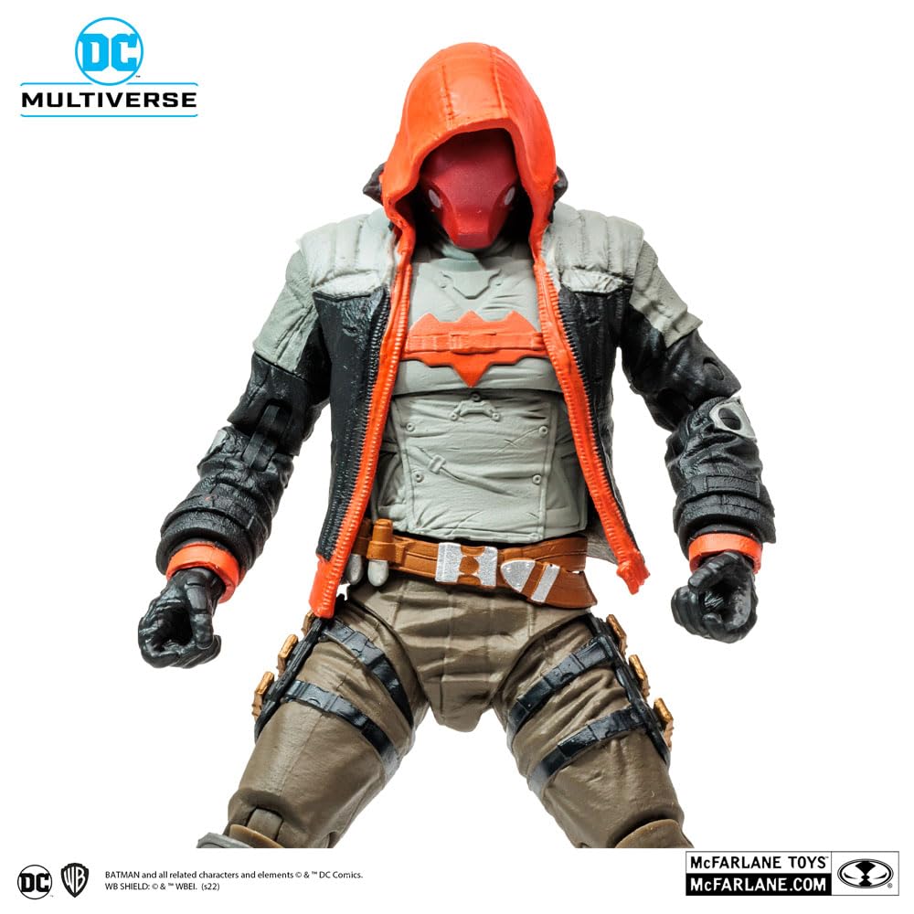 McFarlane Toys Red Hood Arkham Knight look for authentic Gotham displays.