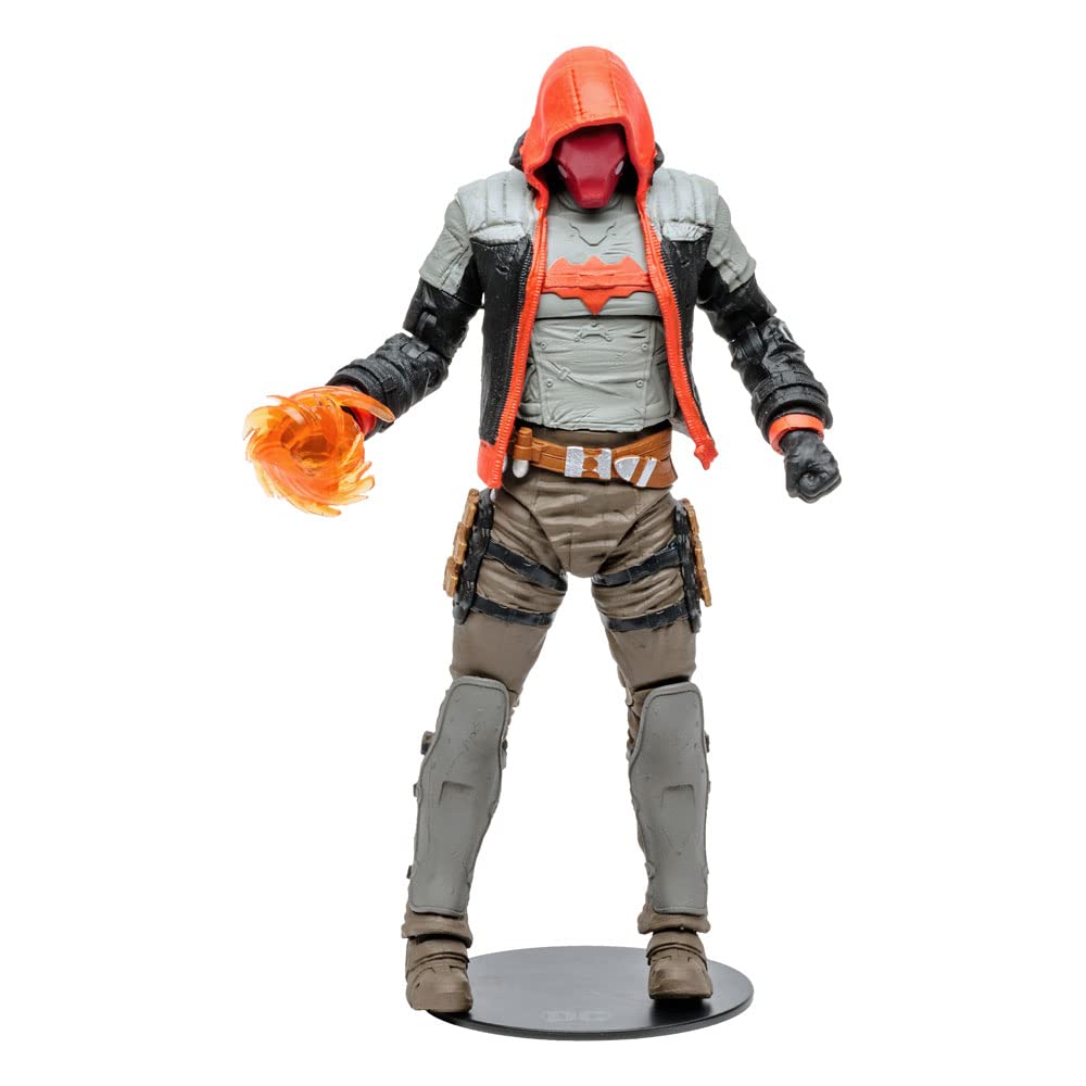 McFarlane Toys Red Hood front-view figure with detailed sculpt for display and posing.