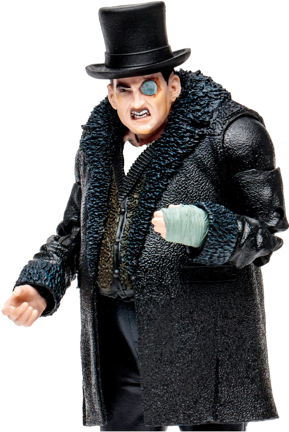 McFarlane The Penguin umbrella accessory enhances display options for dramatic poses.