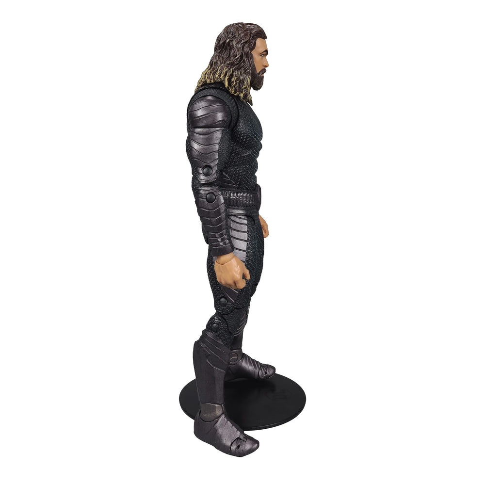 McFarlane Toys Aquaman stealth suit side profile emphasizes silhouette.